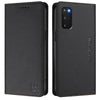 For Samsung Galaxy S20 FE RC01 Dual-Folded Magnetic Suction RFID Leather Phone Case(Black)