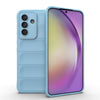 For Samsung Galaxy A56 5G Magic Shield TPU + Flannel Phone Case(Light Blue)