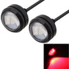 2 PCS  22.5mm 1.5W 150LM Red Light 3 LED SMD 5630 Spotlight Eagle Eye Light Daytime Running Light for Vehicles