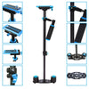 YELANGU 38.5-61cm Carbon Fiber Handheld Stabilizer for DSLR & DV Digital Video & Cameras, Capacity Range 0.5-3kg(Blue)