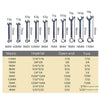 10 PCS / Set Mini Mirror Polished Opening Wrench Plum Two-Purpose Pocket Wrench, Style: Metric