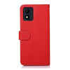 For Alcatel 1B 2022 KHAZNEH Litchi Texture Leather RFID Phone Case(Red)