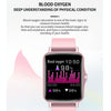 PTone 1.44 inch HD Touch Screen IP67 Waterproof Smart Watch, Support Sleep Monitoring / Heart Rate Monitoring / Blood Pressure Monitoring(Pink)