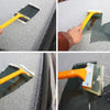 Automobile Supplies Car Snow Brush Snow Shovel Cleaning Scraper(Yellow)