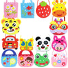 Handbag Handmade DIY Production Materials Package Kindergarten Children Educational Toys(Panda)