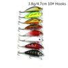 HENGJIA Set002 43 PCS Sequin Set Metal Sequins False Bait Fresh Sea Bass Fishing Bait Set, Length: 5 to 10.5cm, Bagged