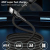 8 Pin 5A Beauty Tattoo USB Charging Cable,Cable Length: 1m(Black)