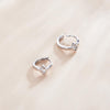 S925 Sterling Silver Silver Crown Ear Buckle Women Earrings