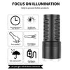 S2302 30W 1600LM High Power Telescopic Zoom Flashlight(Black)