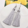 3 Pairs Women Boho Fashion Long Tassel Earrings(grey)