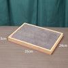 Bamboo Wood Jewelry Display Pallet Jewelry Storage Display Tray, Style: 18 Grid Tray