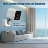 WiFi Spy Camera Clock 1080P HD, 2-Way Audio, Motion Detection, US Plug (White)