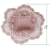 Hollow Lace Round Blanket + Pillow Suit Baby Photography Props(Pink)