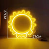 Neon LED Modeling Lamp Decoration Night Light, Style: Yellow Light Sun
