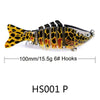 2 PCS PROBEROS HS001 10cm 15.5g Road Sub-Fish Bait Plastic Hard Bait(P)