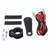 CS-834A4 Multi-function Motorcycle Waterproof Aluminium Alloy Mobile Phone Dual USB Charger Cigarette Lighter with Digital Display Switch(Gold)