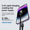Baseus Gem Transparent 2.4A USB to 8 Pin Fast Charging Data Cable, Length:1m(Black)