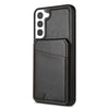 For Samsung Galaxy S21+ 5G Skin Feel Detachable Card Bag Magsafe Phone Case(Black)