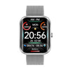 AK58 1.96 inch Screen Bluetooth Smart Watch, Steel Band, Support Health Monitoring & 100+ Sports Modes(Silver)