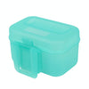 Plastic Live Earthworm Fishing Tackle Box Bug Shrimp Bait Box(Green)