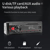 A3032 Car Bluetooth MP3 Player ISO Interface EQ Sound Effect Fast Charge Colorful Button Radio(Black)