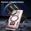 For Samsung Galaxy A05s Shield Frame Holder MagSafe Phone Case(Rose Gold)