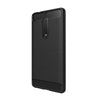 For Nokia 5 Brushed Carbon Fiber Texture Shockproof TPU Protective Cover Case (Black)