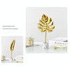BJ1526 Leaf-shape Wrought Iron Ornament, Size: S (Feather)