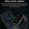 D07 1.7 inch Square Screen Smart Watch with Payment NFC Encoder(Blue)