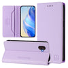 For Samsung Galaxy XCover 6 Pro RC01 Dual-Folded Magnetic Suction RFID Leather Phone Case(Light Purple)