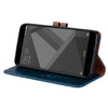 For Xiaomi Redmi 4X Business Style Oil Wax Texture Horizontal Flip Leather Case with Holder & Card Slots & Wallet(Blue)