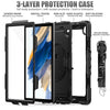 For Samsung Galaxy Tab A8 10.5 2021 X200 / X205 Silicone + PC Tablet Case(Black)