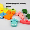 4 PCS / Sets Children Educational Wooden Dinosaur Animal 3D Puzzle Toys