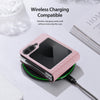 For Samsung Galaxy Z Flip6 5G DUX DUCIS Bril Series PU + TPU Phone Case(Pink)