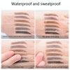 Kemelo Double-Headed Automatic Rotating Eyebrow Pencil Waterproof Sweat-Proof Non-Fading Thin Core Eyebrow Pencil(06 Natural Black)