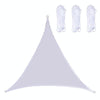 Triangle Outdoor Garden Sunshade Sail Waterproof Anti-UV Canopy, Size: 3.6m x 3.6m x 3.6m(White)