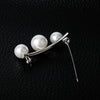 Anti Slip Pin Simple Pearl Brooch Women Accessories Cardigan Anti Wearing Pins Enamel Pin(Gold)