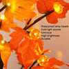 SJ-SD007 Christmas Halloween LED Maple Pumpkin Decoration Light, Style: Detachable Base