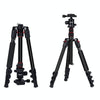 TRIOPO K2508S+B1S Adjustable Portable  Aluminum Alloy Tripod with Ball Head for SLR Camera(Red)