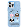 For iPhone 14 Pro Skin Feeling Jelly TPU Hybrid PC Phone Case(Little Monster Blue)