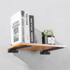 5mm Thick Triangular Bracket Bookshelf Partition Plate, Style: 150mm Black