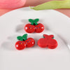 10pcs Christmas Mobile Phone Case Refrigerator Magnet Resin Accessories DIY Material, Style: Cherry