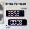 5526 LED Digital Display Electronic Wall Clock Multifunctional Countdown Alarm Clock(B Green)