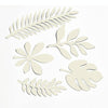 10 in 1 Creative Paper Cutting Shooting Props Tree Leaves Papercut Jewelry Cosmetics Background Photo Photography Props(Milky White)