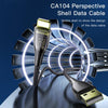 YESIDO CA104 2.4A USB to 8 Pin Transparent Charging Data Cable, Length:1.2m(Black)