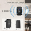 Wireless Doorbell with Temperature Display, 150m Range, UK Plug (Black)