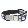Reflective Dog Collar, Blue, Large | Nylon, Strong & Adjustable