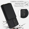 For Samsung Galaxy Note20 Ultra Crossbody Dual-buckle Wallet RFID Back Leather Phone Case(Black)
