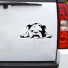 2pcs British Tired Puppy Car Decorative Sticker(Black)