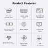 N100/DDR5 12th AlderLake-N100 Dual 4K60Hz Office And Home Mini PC, Spec: 12G+256G /US Plug